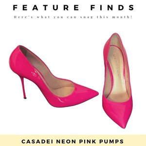 Casadei Neon Pink Pumps